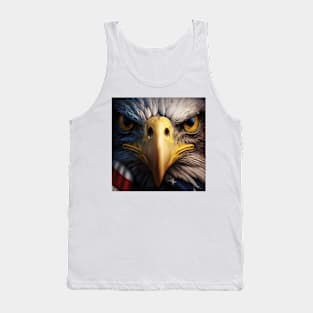 USA, Bald Eagle, America, American Flag, Tank Top